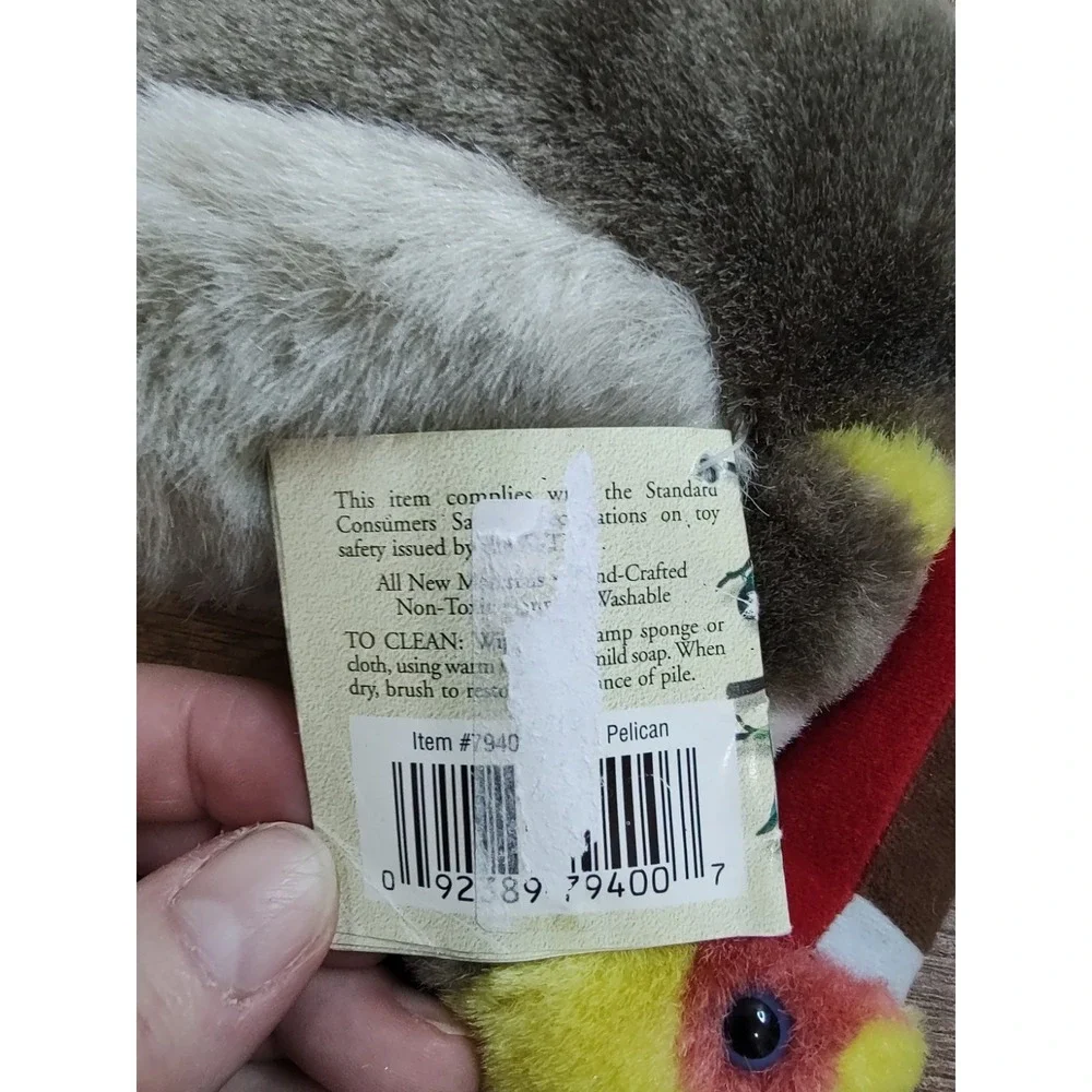 Wild Republic Audubon K&M Brown Pelican Plush Toy Bird No Sound S4